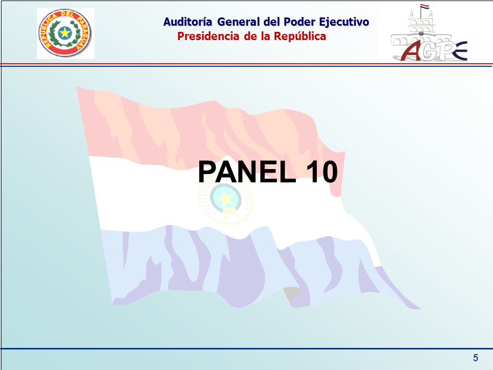 5 Auditoría General del Poder Ejecutivo Presidencia de la República PANEL 10