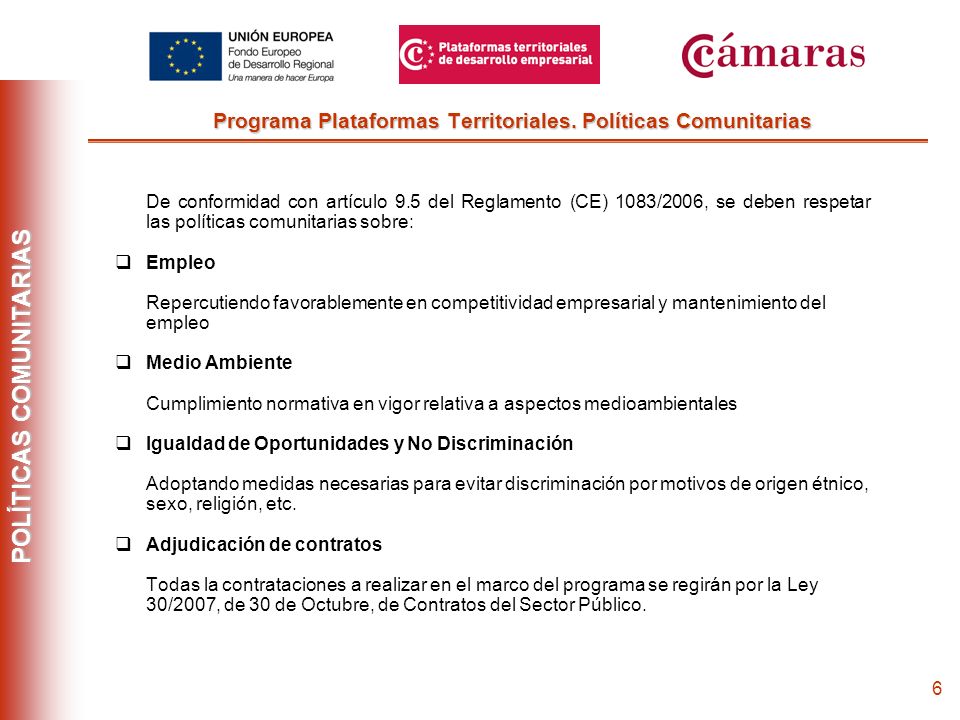 5 Programa Plataformas Territoriales.