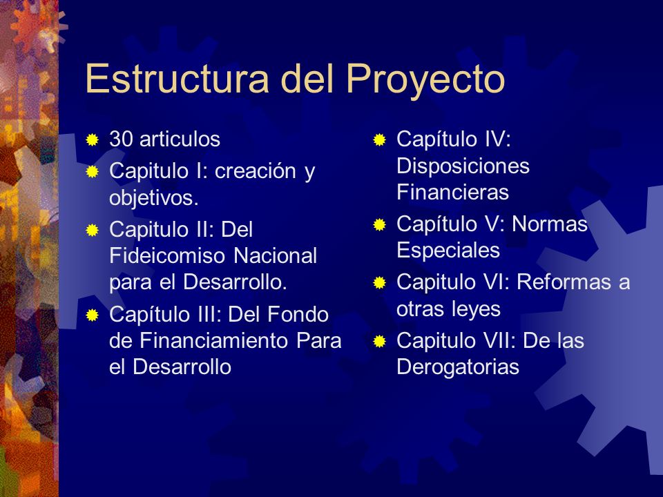 Estructura del Proyecto 30 articulos Capitulo I: creación y objetivos.