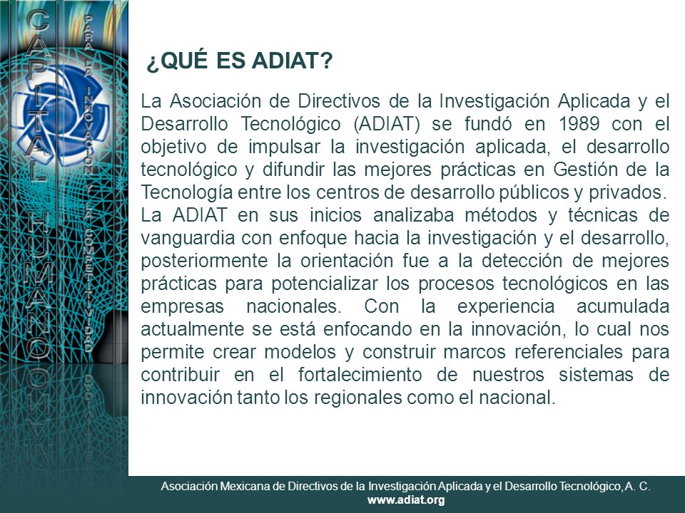 Asociación Mexicana de Directivos de la Investigación Aplicada y el Desarrollo Tecnológico, A.