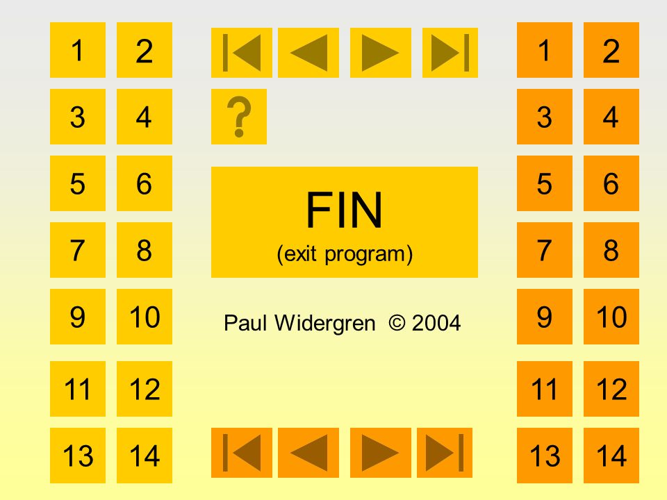 FIN (exit program) Paul Widergren ©