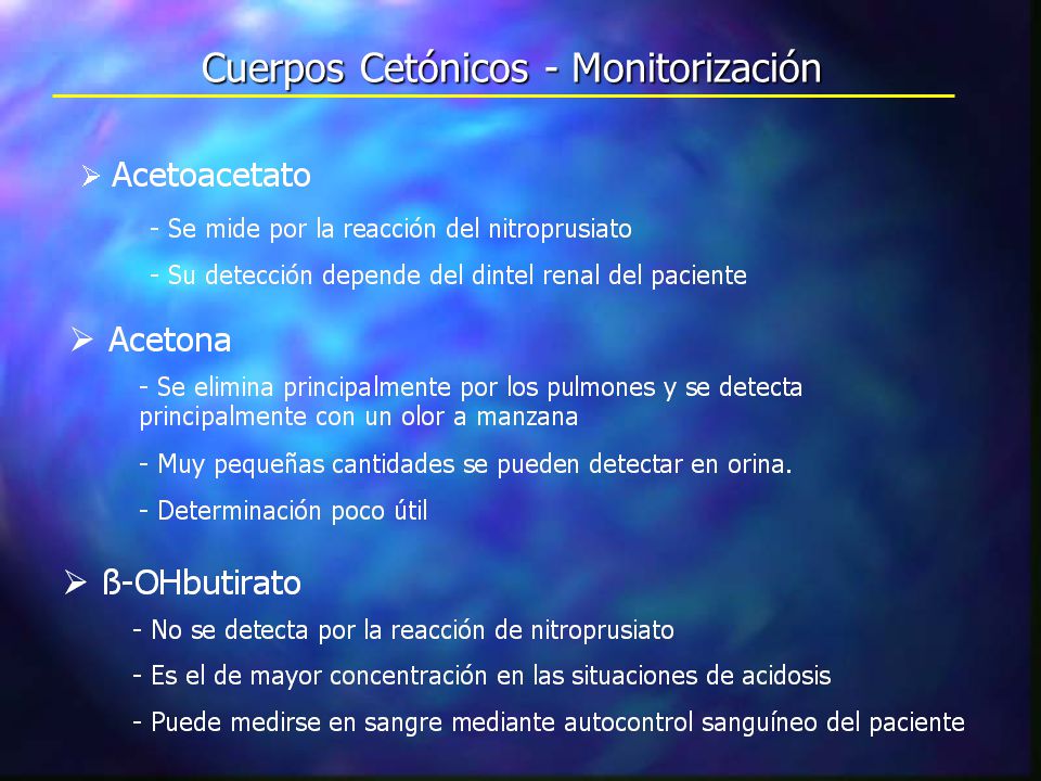 Cuerpos Cetónicos - Monitorización