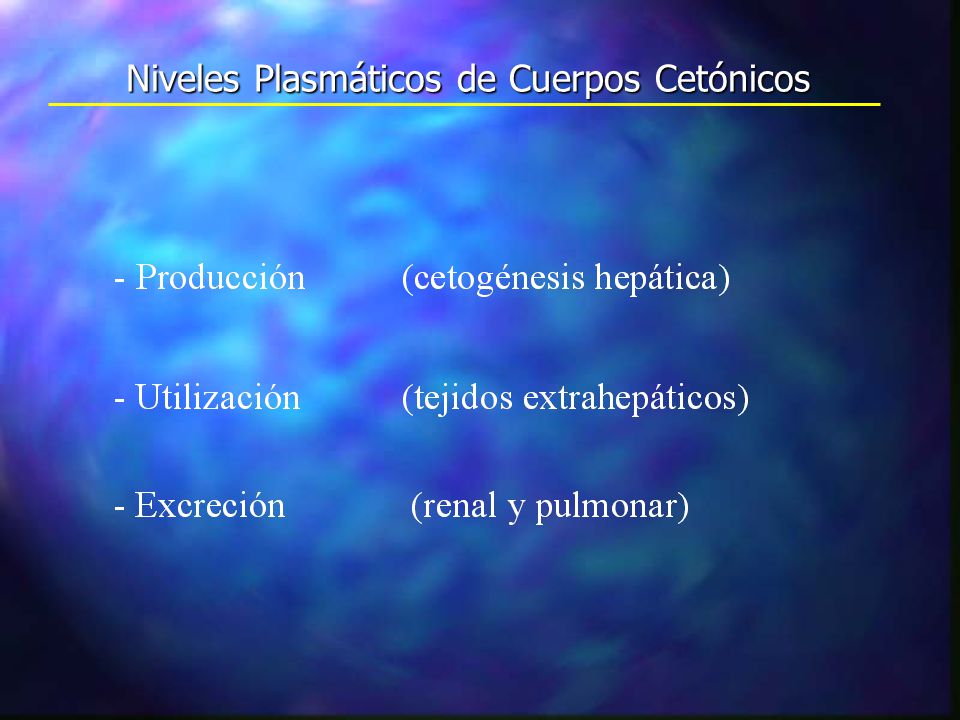 Niveles Plasmáticos de Cuerpos Cetónicos