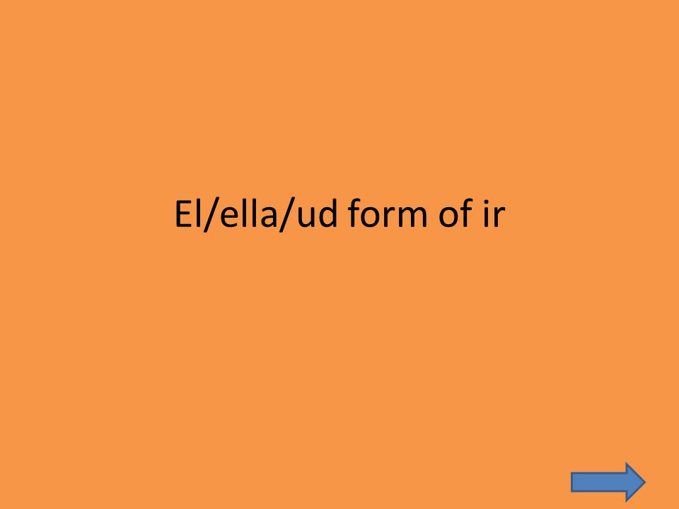 El/ella/ud form of ir