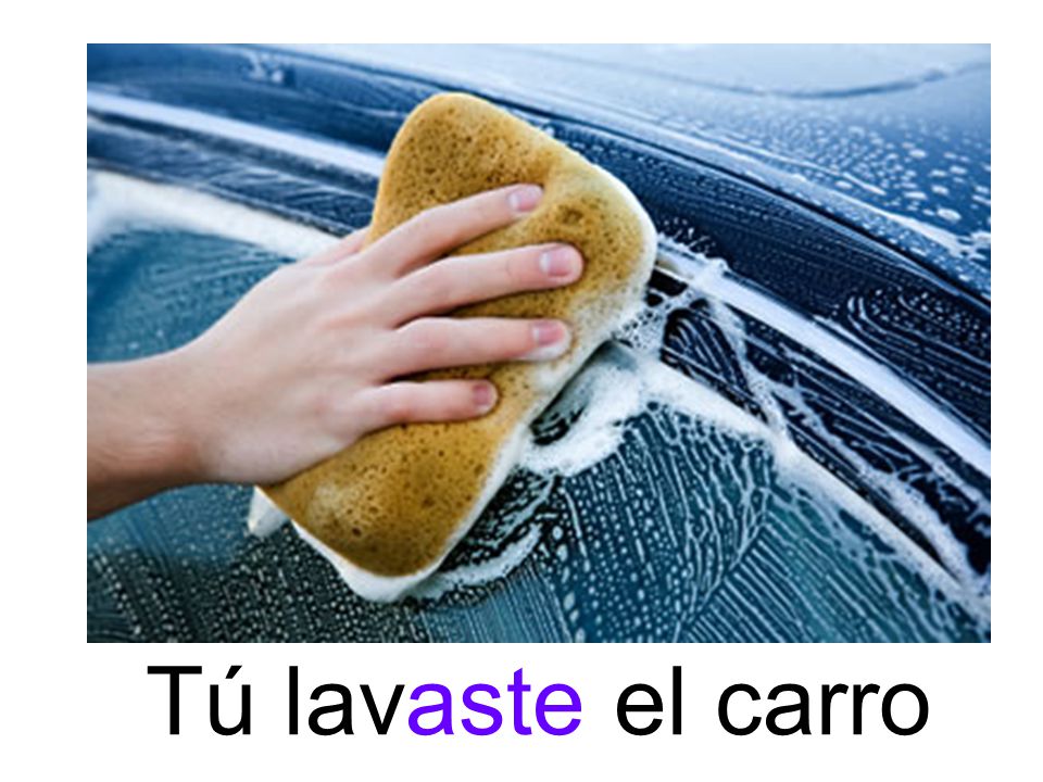 Tú lavaste el carro