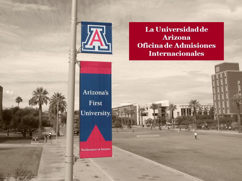 La Universidad de Arizona Oficina de Admisiones Internacionales