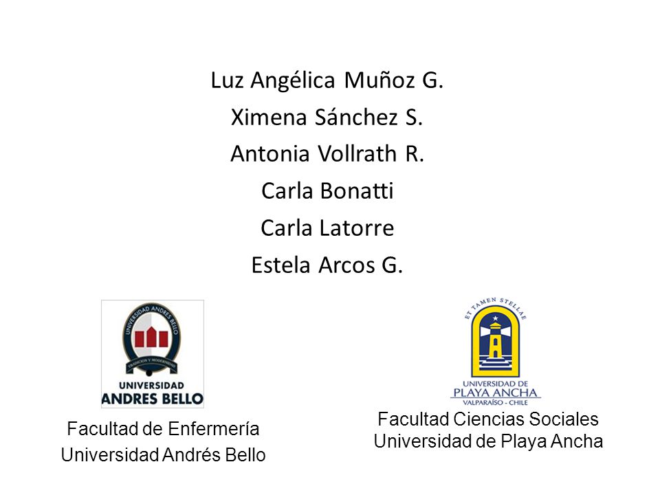 Facultad Ciencias Sociales Universidad de Playa Ancha Luz Angélica Muñoz G.