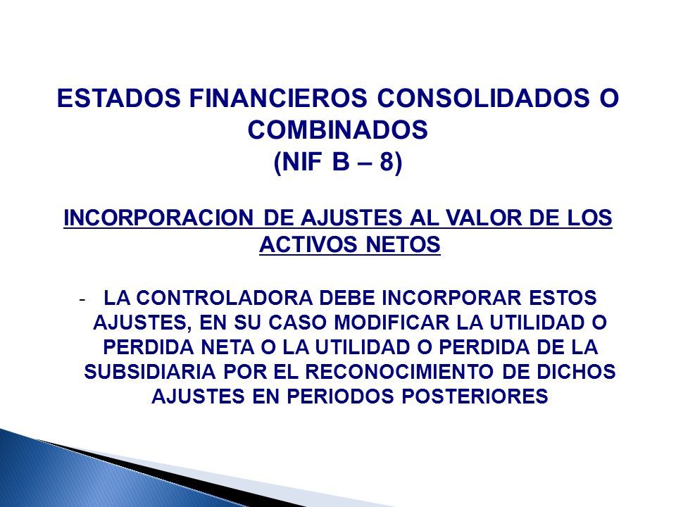 CONSOLIDACIÓN (NIF B - 8) Y METODO DE PARTICIPACIÓN (NIF C - 7) - Ppt ...