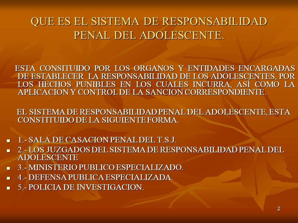 1 SISTEMA DE RESPONSABILIDAD PENAL SISTEMA DE RESPONSABILIDAD PENAL DEL ...