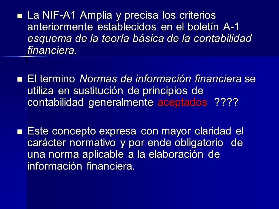 ESTRUCTURA DE LAS NORMAS DE INFORNACION FINANCIERA ESTRUCTURA DE LAS ...