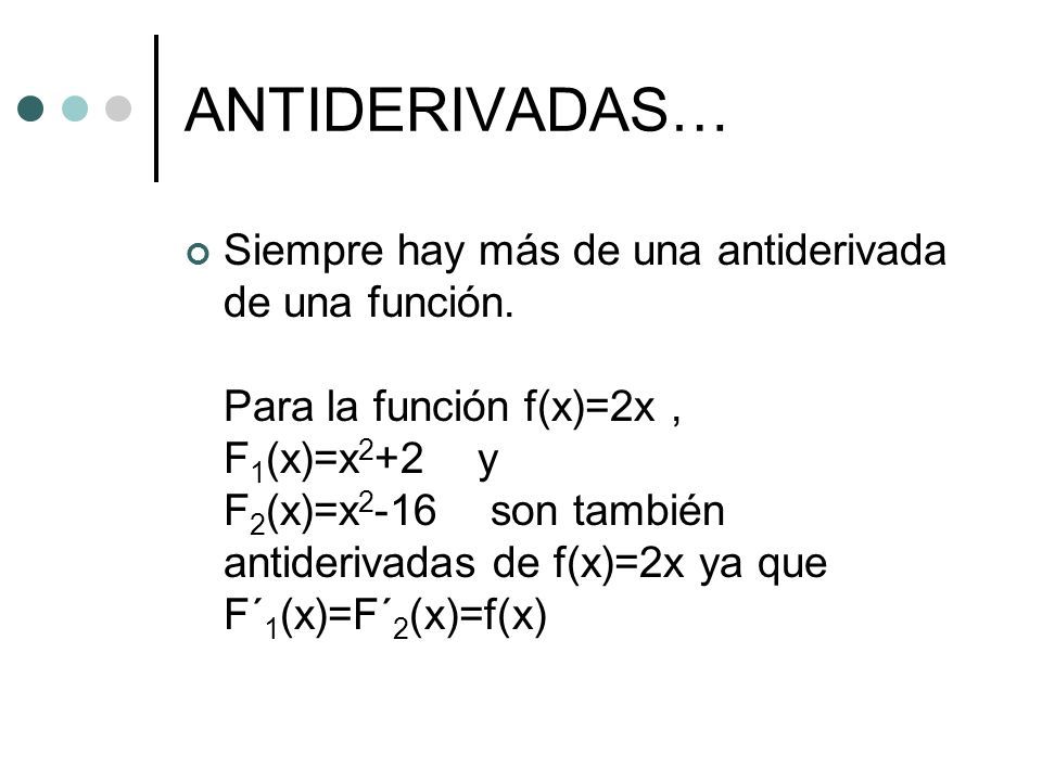 UNIDAD No. 1 El proceso de integración Antiderivadas. - ppt descargar