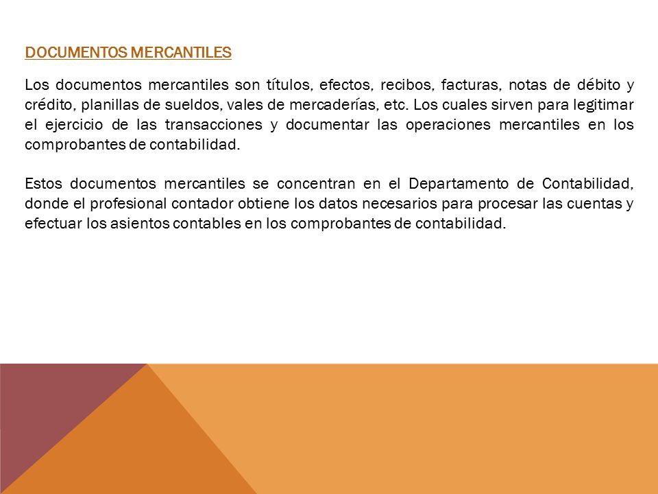 DOCUMENTOS MERCANTILES DOCUMENTOS MERCANTILES. Los Documentos ...