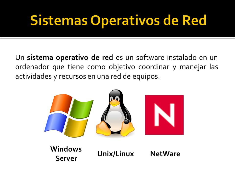 Un sistema operativo de red es un software instalado en un ordenador que tiene como objetivo coordinar y manejar las actividades y recursos en una red de equipos.