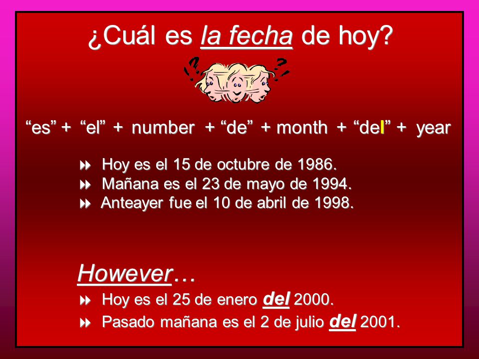 Las estaciones y los meses…  seasons and months are not capitalized  articles are not used with months  articles are used with seasons, except after en  la primavera is the only feminine season  watch spelling / pronunciation  seasons and months are not capitalized  articles are not used with months  articles are used with seasons, except after en  la primavera is the only feminine season  watch spelling / pronunciation (seasons)(months)