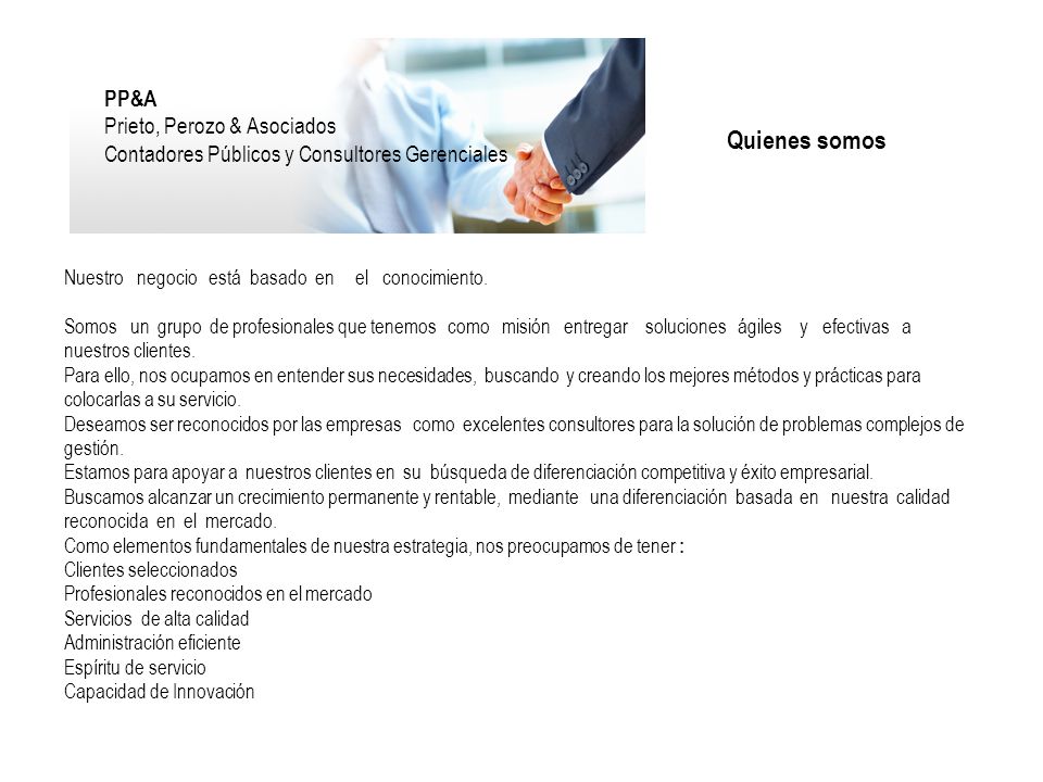 PP&A Prieto, Perozo & Asociados Contadores Públicos y Consultores Gerenciales Febrero de 2011