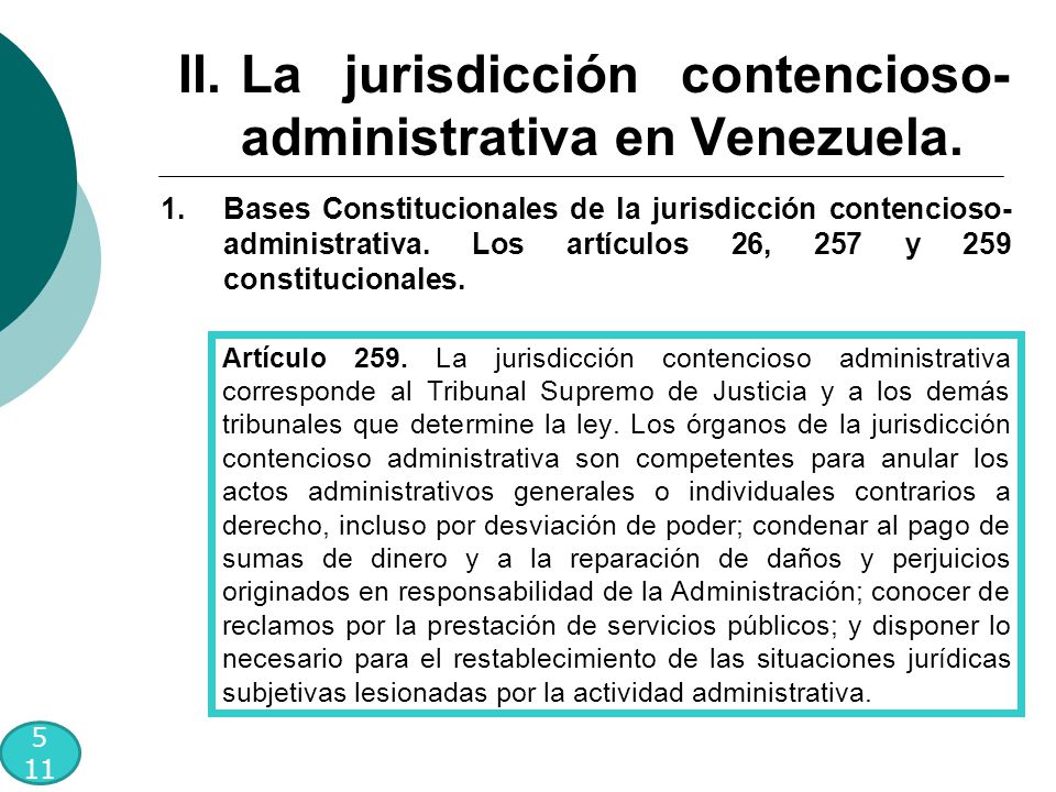 Bases Constitucionales de la jurisdicción contencioso- administrativa.