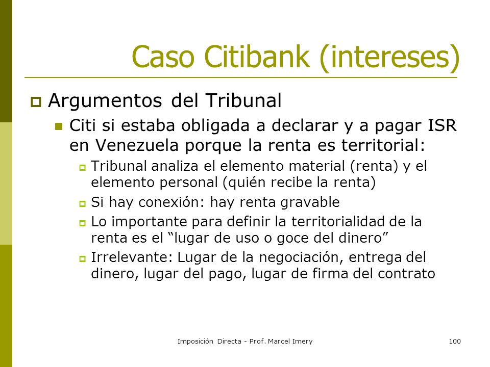 Imposicion Directa Prof Marcel Imery1 Gerencia Tributaria De La Empresa Imposicion Directa Prof Marcel Imery Ppt Descargar