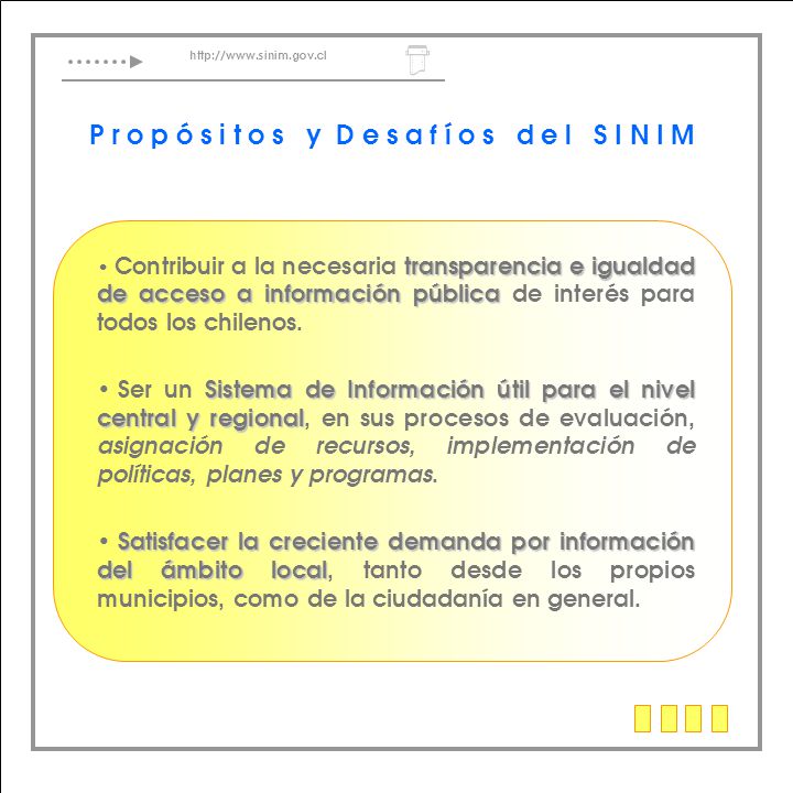 transparencia e igualdad de acceso a información pública Contribuir a la necesaria transparencia e igualdad de acceso a información pública de interés para todos los chilenos.