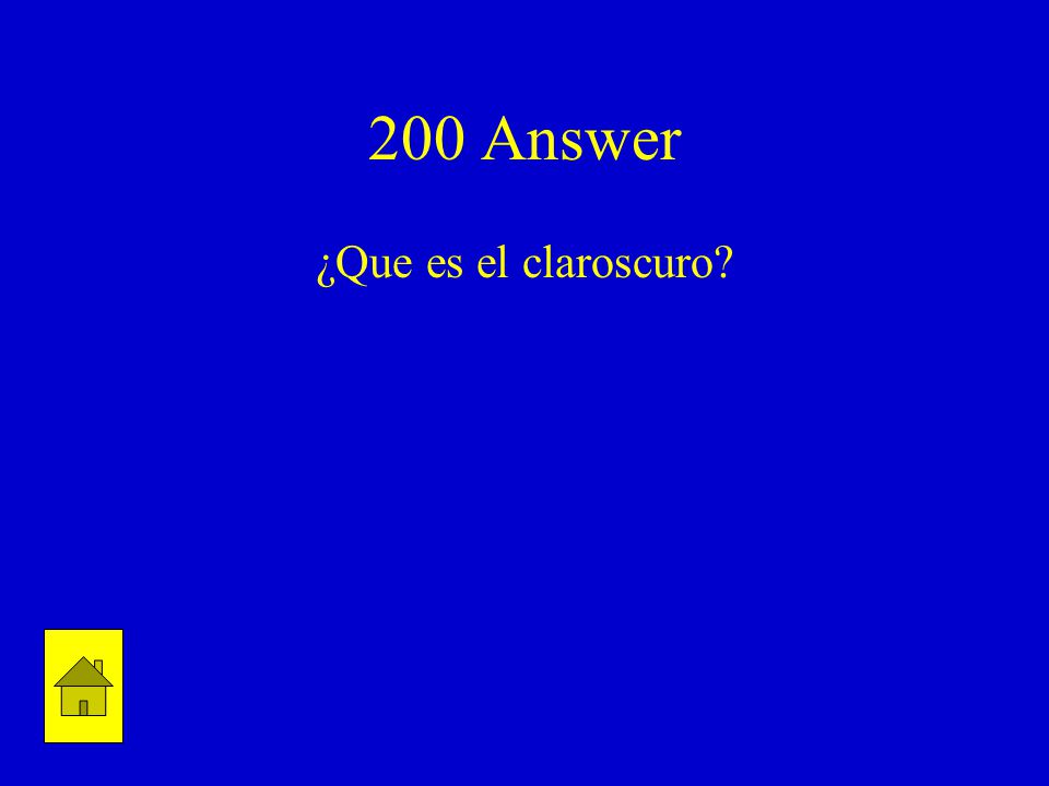 200 Answer ¿Que es el claroscuro