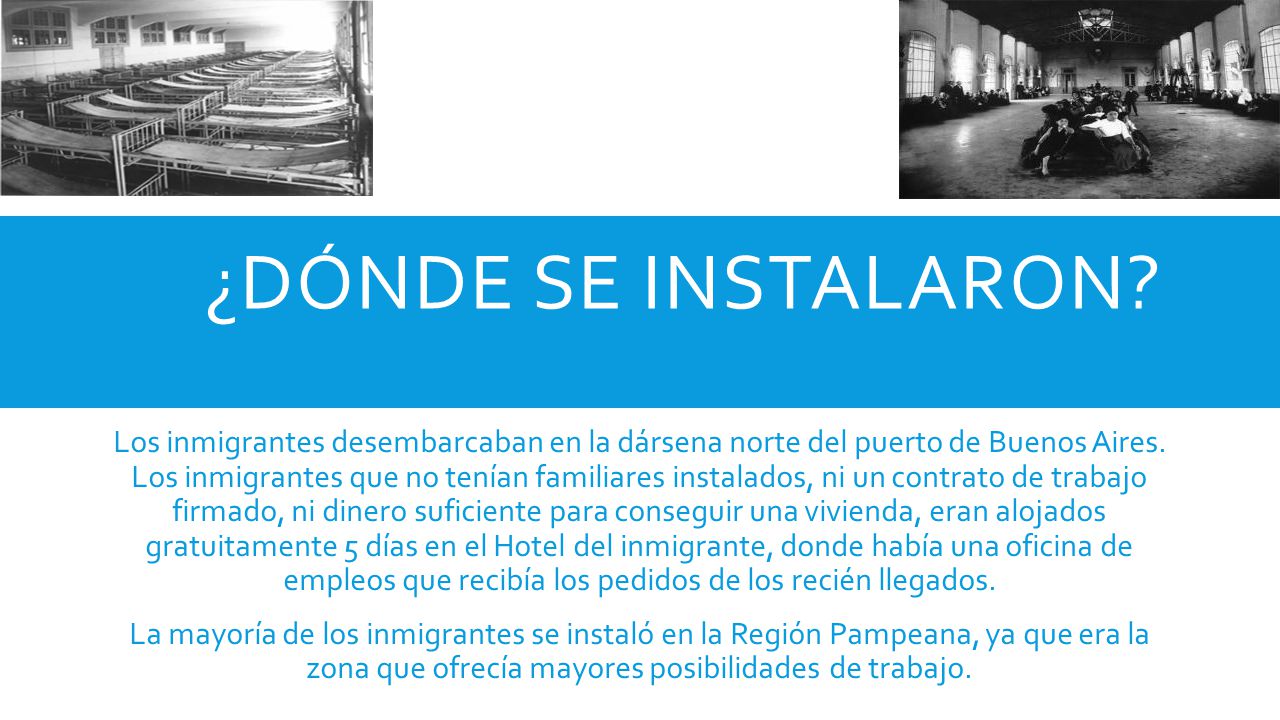 ¿DÓNDE SE INSTALARON. Los inmigrantes desembarcaban en la dársena norte del puerto de Buenos Aires.