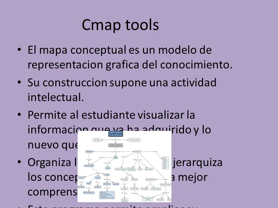 Cmap tools El mapa conceptual es un modelo de representacion grafica del conocimiento.