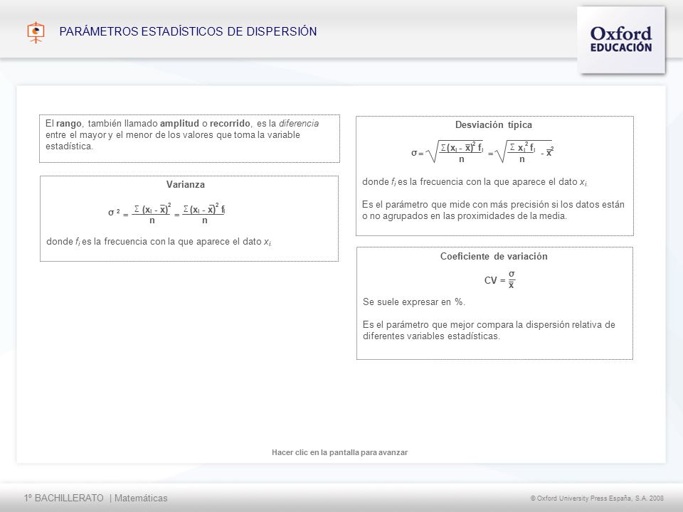 1º BACHILLERATO | Matemáticas © Oxford University Press España, S.A.