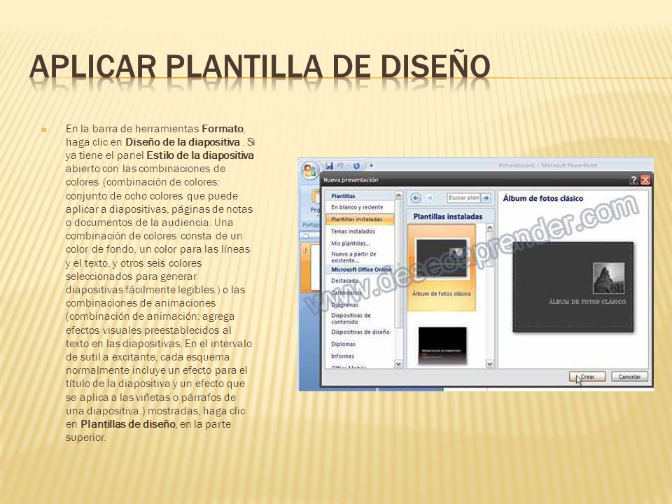  En la barra de herramientas Formato, haga clic en Diseño de la diapositiva.