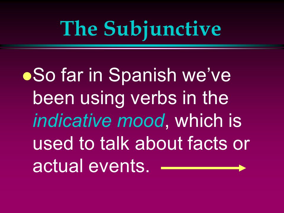 The Present Subjunctive Realidades 3 p 132