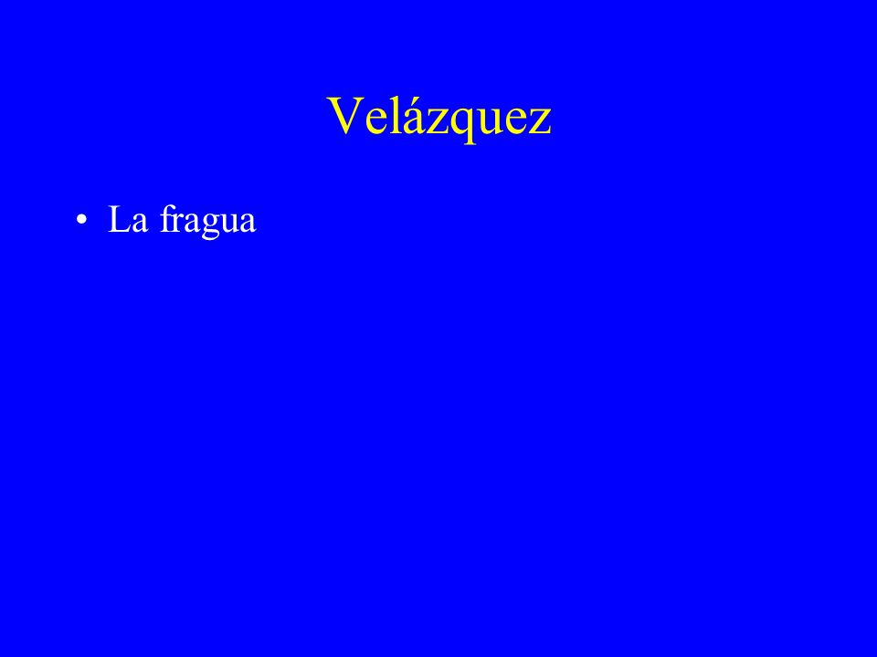 Velázquez La fragua