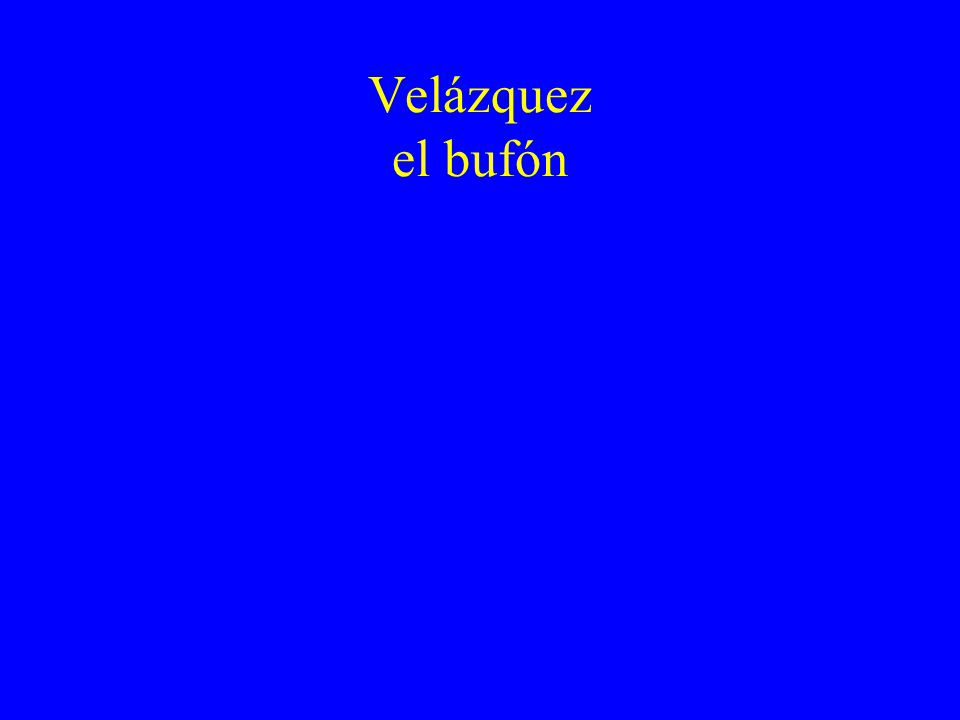 Velázquez el bufón