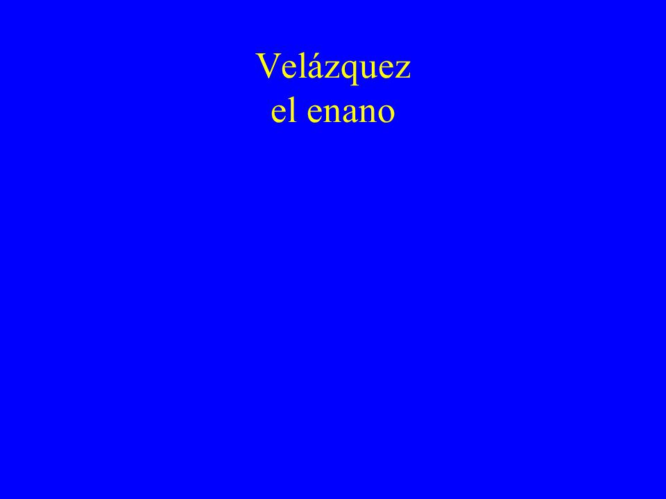 Velázquez el enano