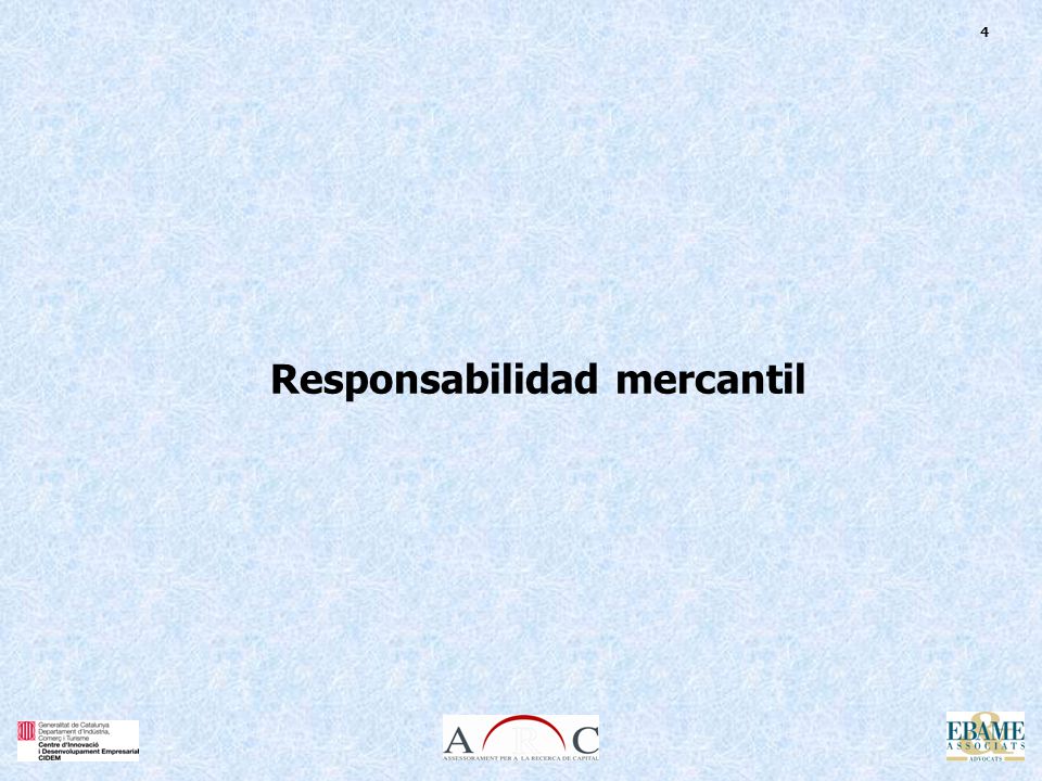 4 Responsabilidad mercantil
