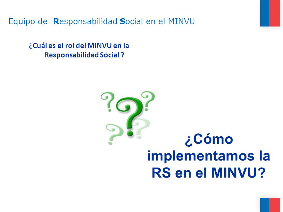 ¿Cuál es el rol del MINVU en la Responsabilidad Social .