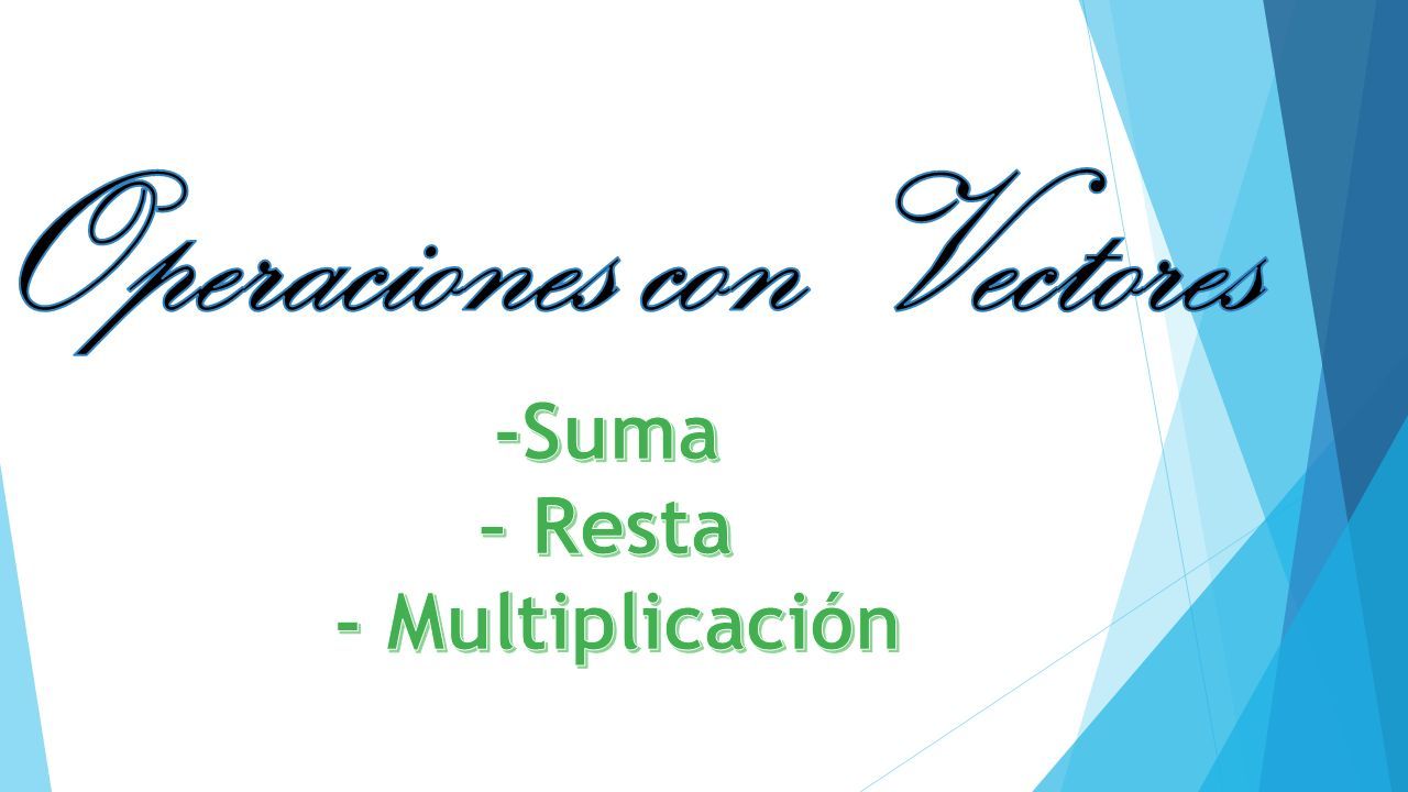 Operaciones Con Vectores Ppt Descargar