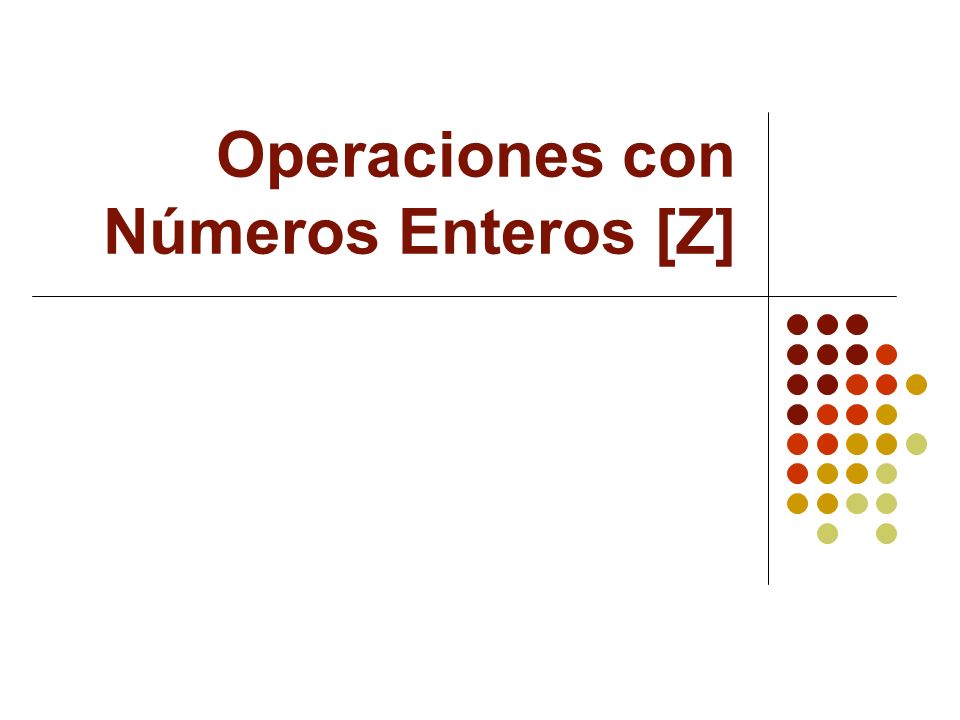 Operaciones con Números Enteros [Z]. Contenido Conjuntos de números Los ...