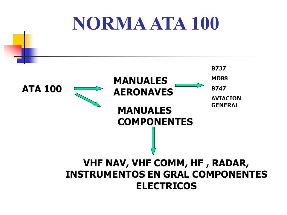 NORMA ATA 100. DESCRIPCION E INTERPRETACION NORMA ATA 100 ESTA