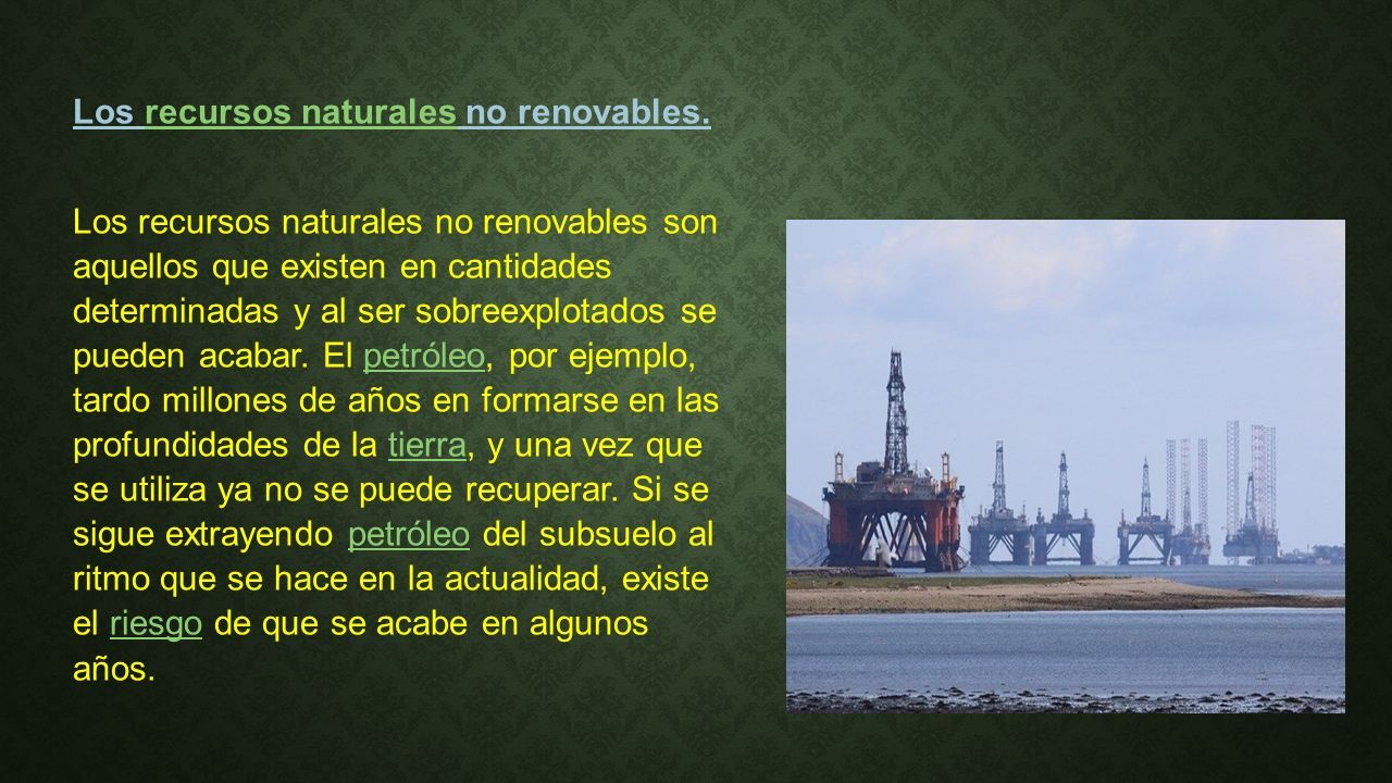 Recursos Naturales Renovables Y No Renovables Los Recursos Naturales