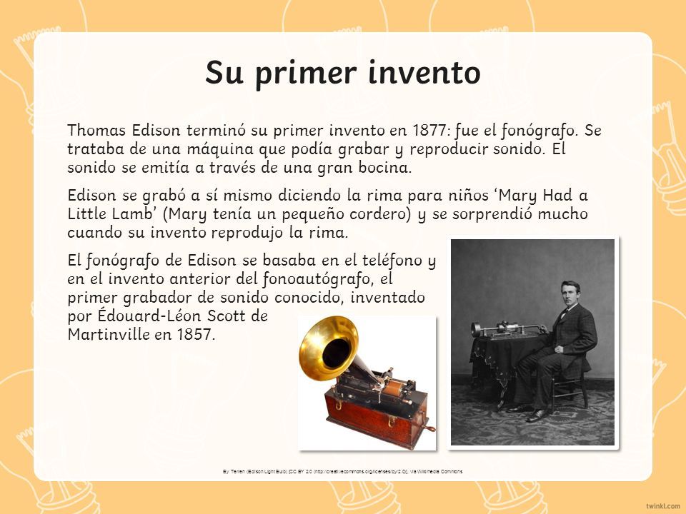 primer invento de thomas edison