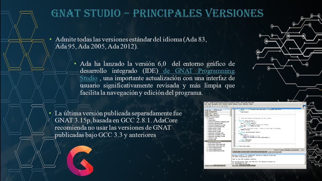 GNAT STUDIO. Grupo 5 INTEGRANTES:  Melanie Raquel Gómez Murillo  Esteban  Felipe Calva Rosales  Anthony Santiago Arias Duque  Katherine Tatiana  Chiriguayo. - ppt descargar