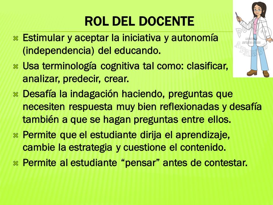 Teor a del Aprendizaje De Jean Piaget ROL DEL ESTUDIANTE. ppt