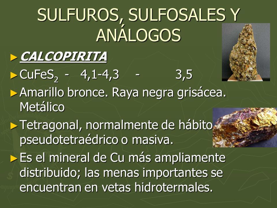 ClasificaciÓn De Los Minerales Elementos Nativos Sulfuros Sulfosales Y