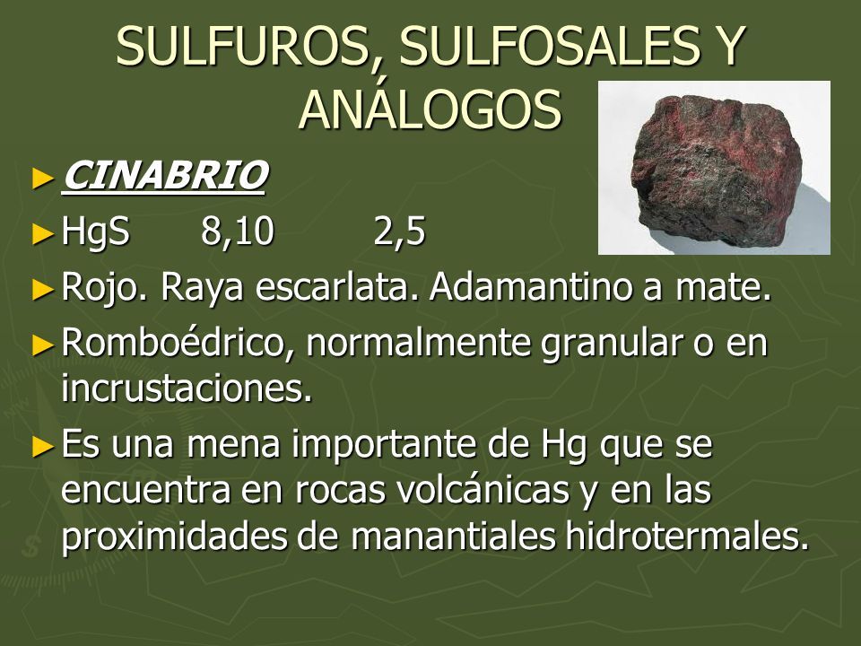 ClasificaciÓn De Los Minerales Elementos Nativos Sulfuros Sulfosales Y