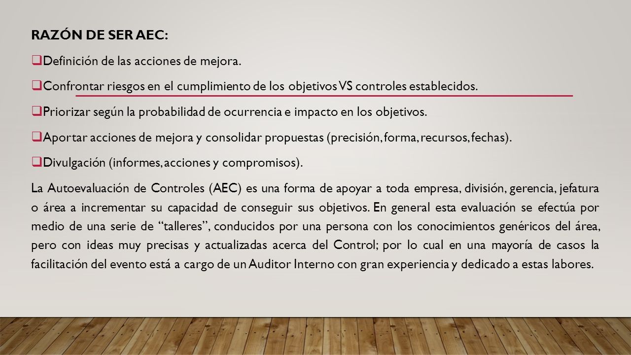 UNIVERSIDAD DE HUÁNUCO TEMA MODELOS DE CONTROL INTERNO: AEC, TURNBULL Y  PETERS DOCENTE: ROBERTO PEÑA CELIS INTEGRANDES: DORREGARAY REATEGUI, JIMENA  EXALTACIÓN. - ppt descargar