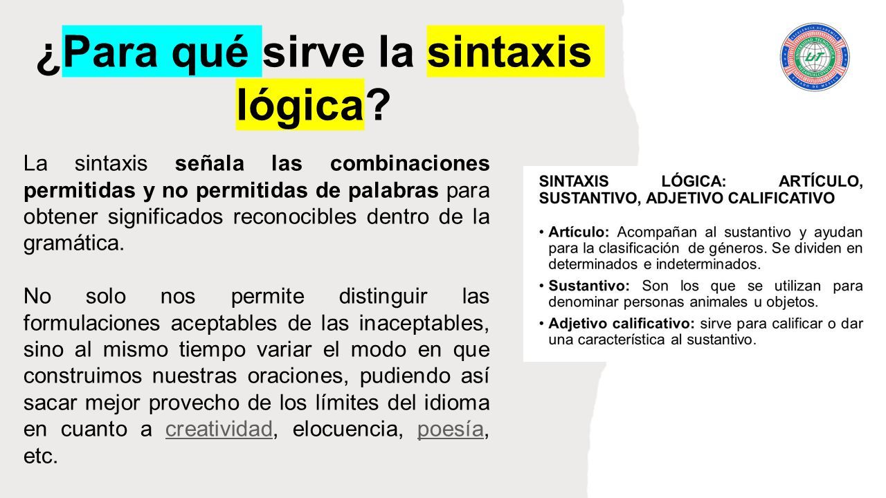 Expresión Oral y Escrita Temas: Reglas Morfológicas y de Sintaxis ...
