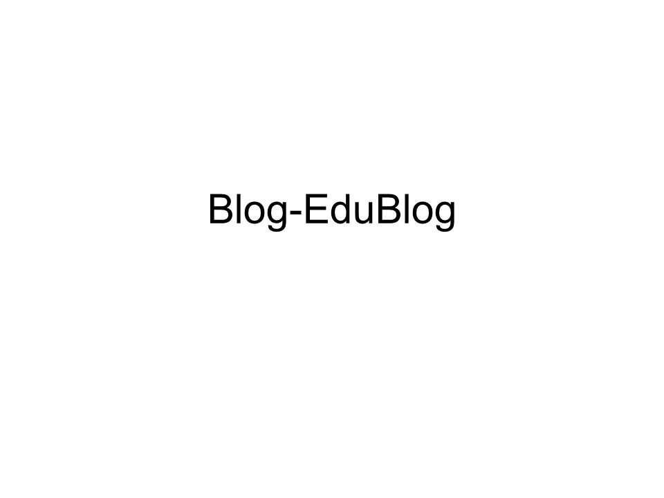 Blog-EduBlog