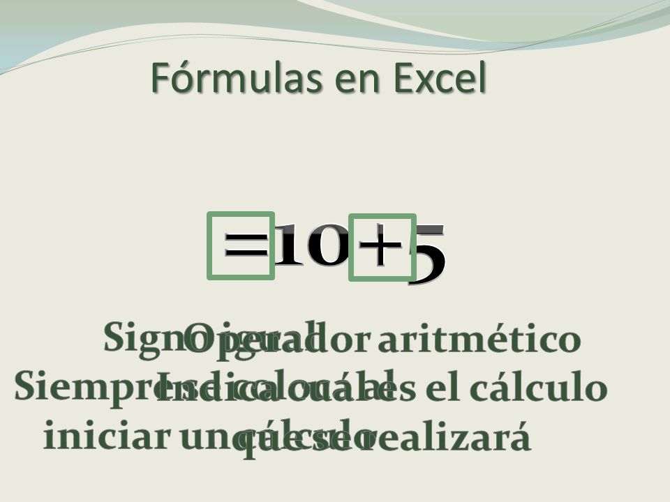 Fórmulas en Excel