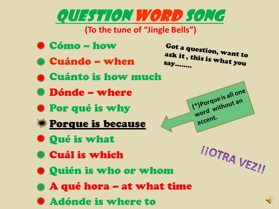 question WORDS.