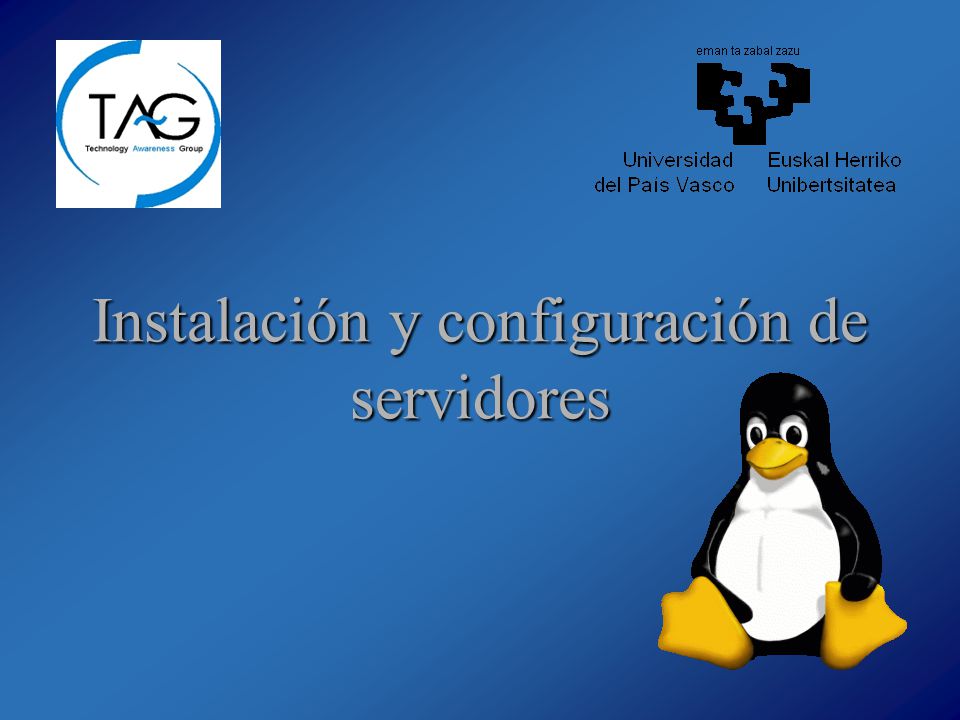 Instalación y configuración de servidores