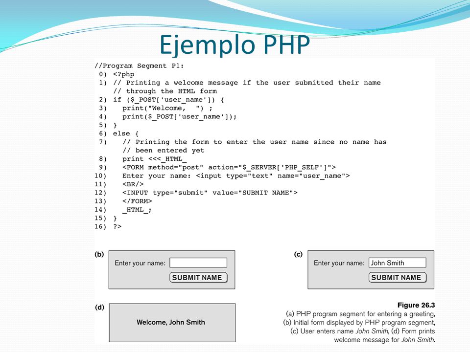 Ejemplo PHP