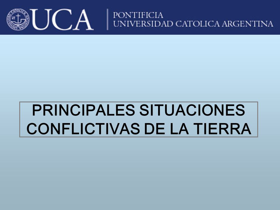 10 PRINCIPALES SITUACIONES CONFLICTIVAS DE LA TIERRA